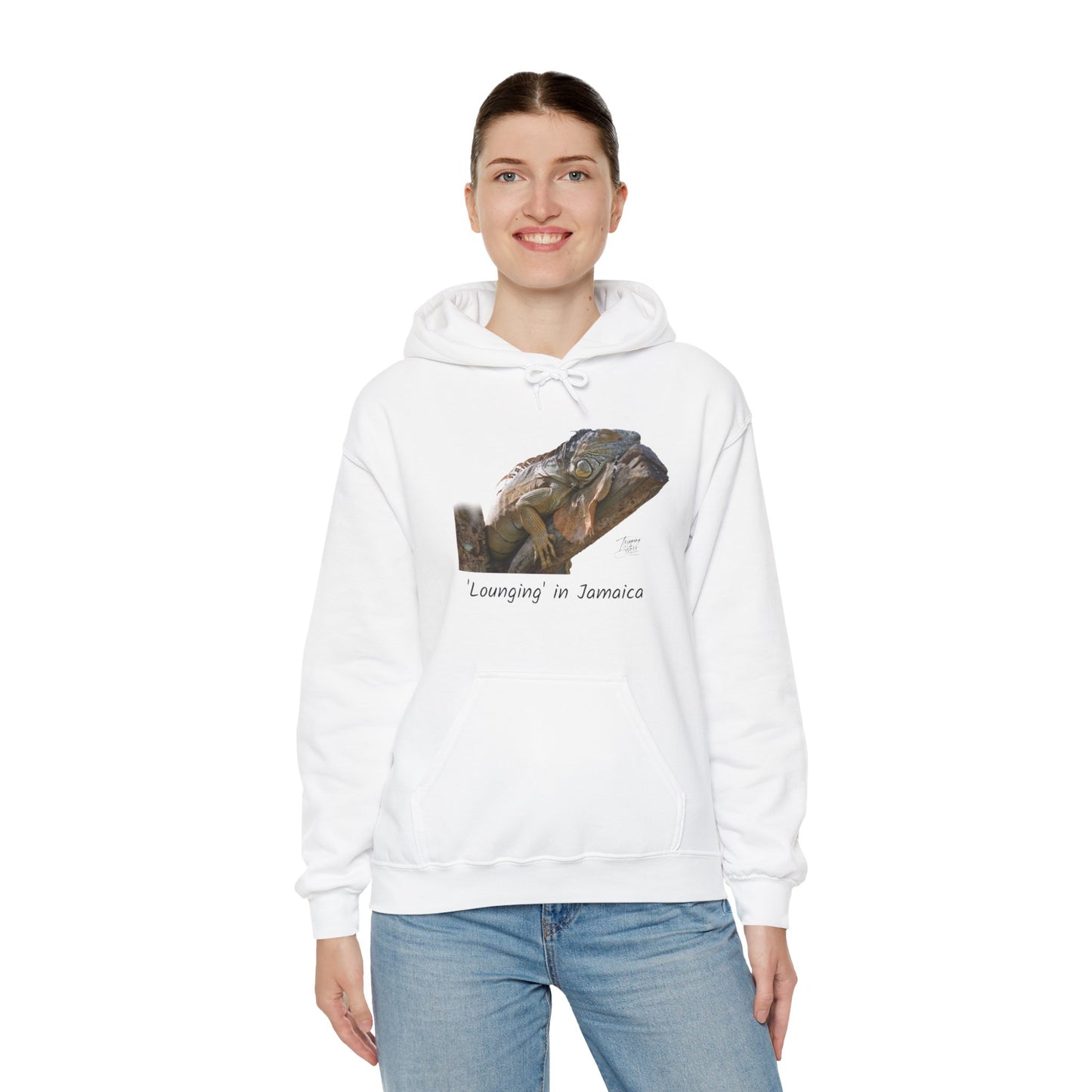 ‘Lounging’ Jamaica - Unisex Heavy Blend™ Hooded Sweatshirt