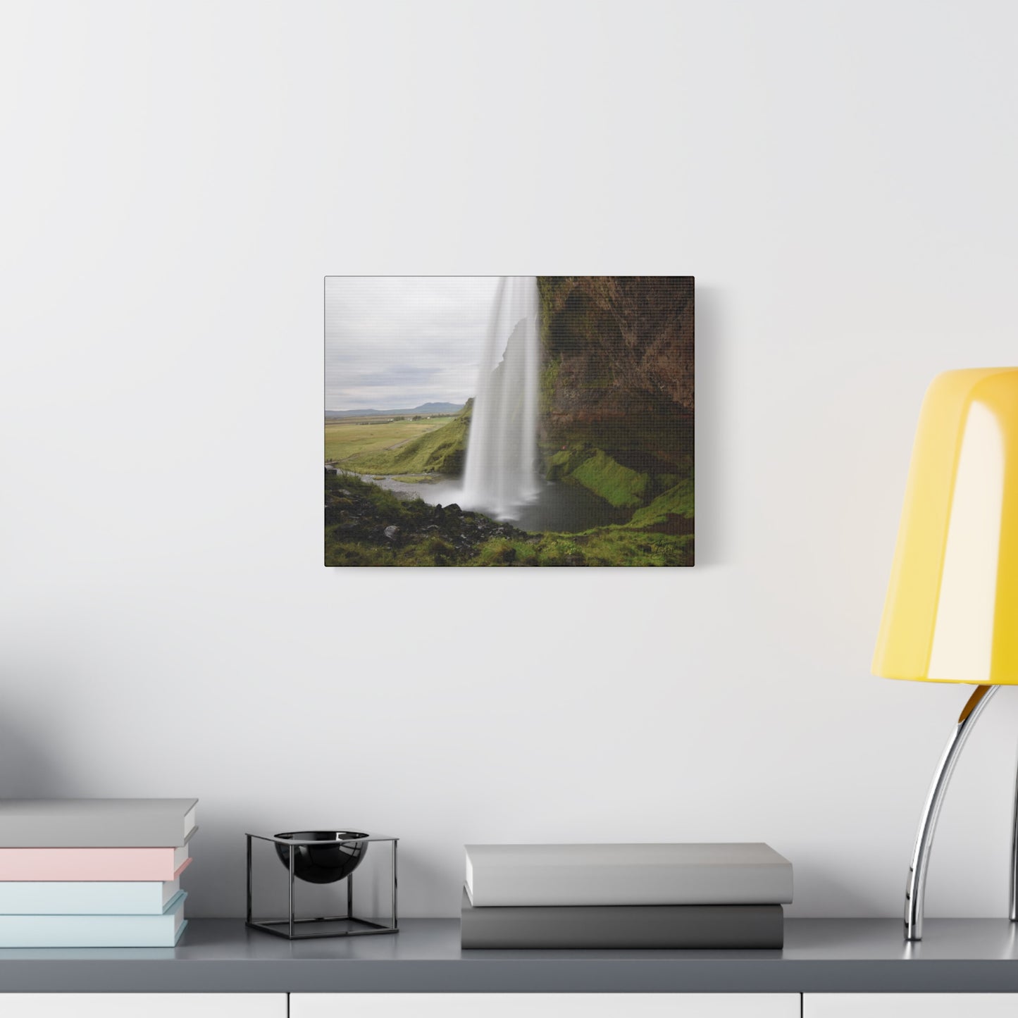 'Smooth Falls' Seljalandsfoss Waterfall, Iceland - Stretched Canvas