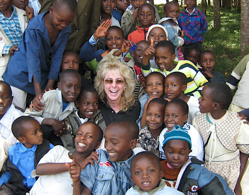 Lynne in Africa in 2008