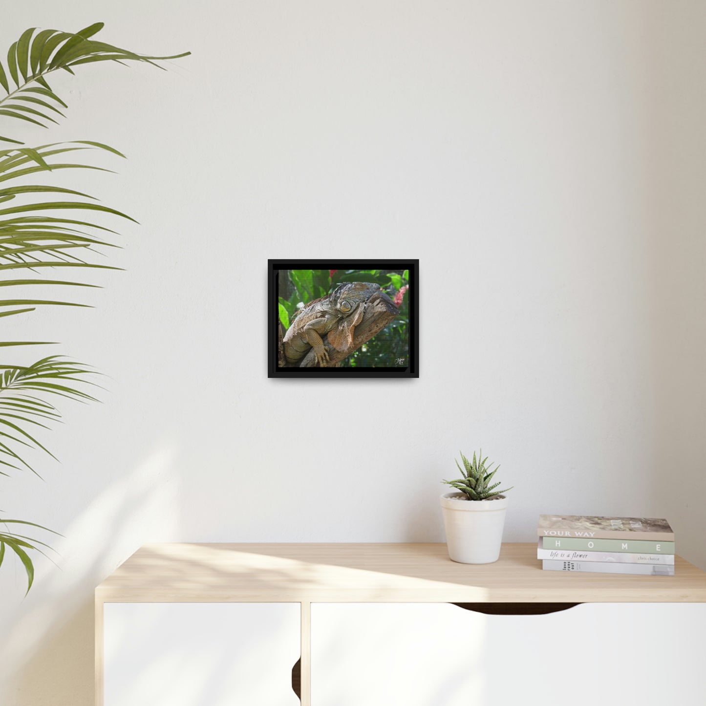 'Lounging' in Jamaica - Gallery Framed Canvas Wrap