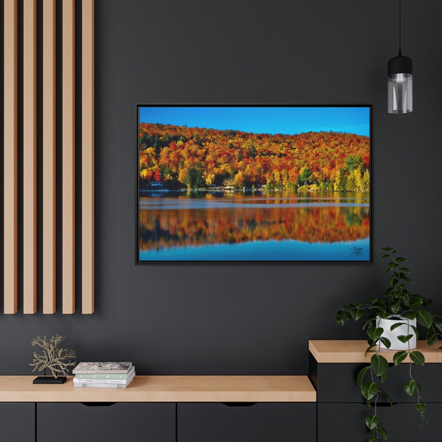 'Fall Rhapsody' Quebec, Canada - Gallery Framed Canvas Wrap