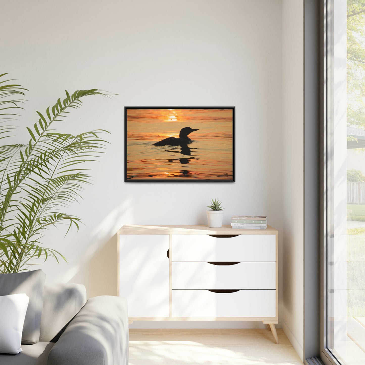 'Silhouette' - Gallery Framed Canvas Wrap
