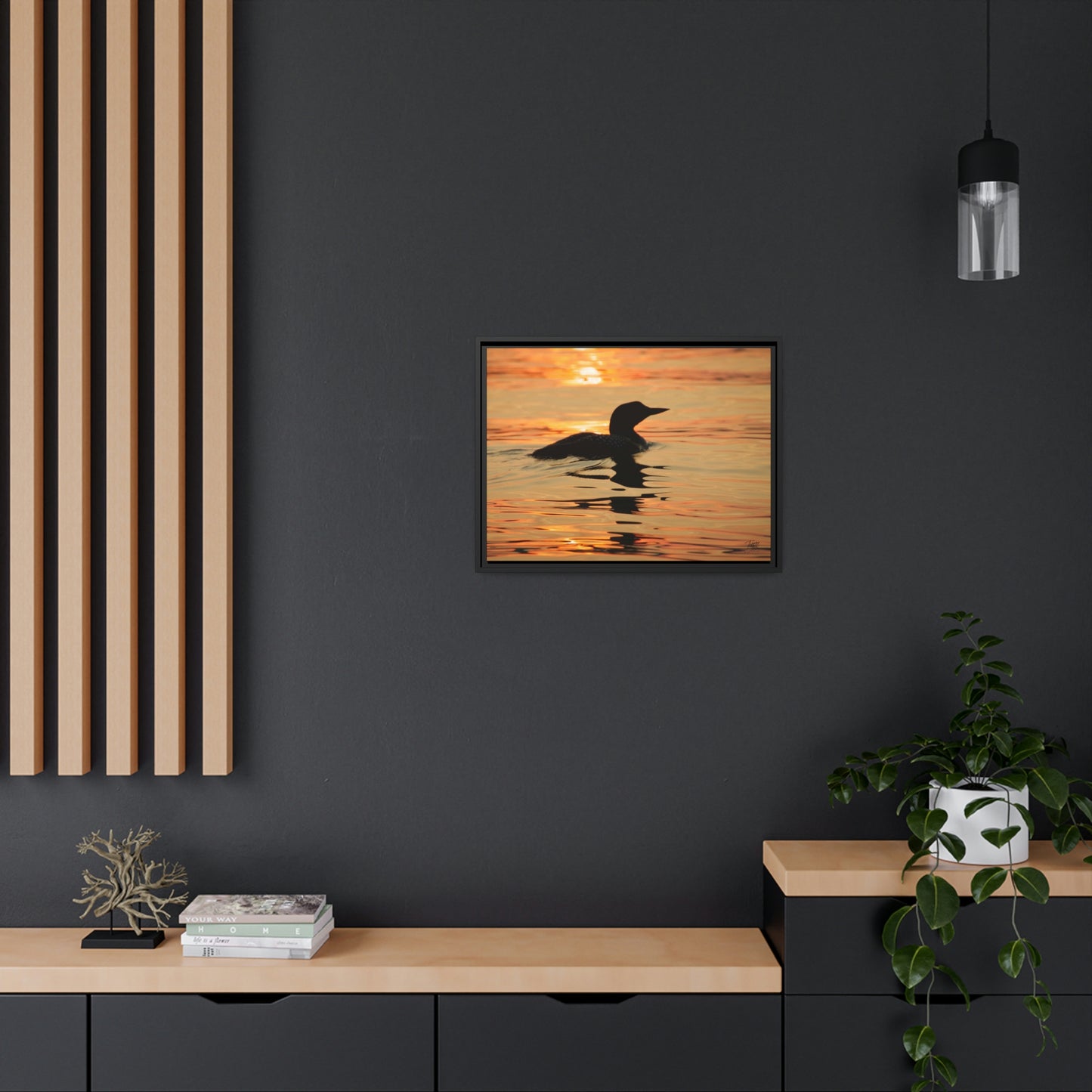 'Silhouette' - Gallery Framed Canvas Wrap