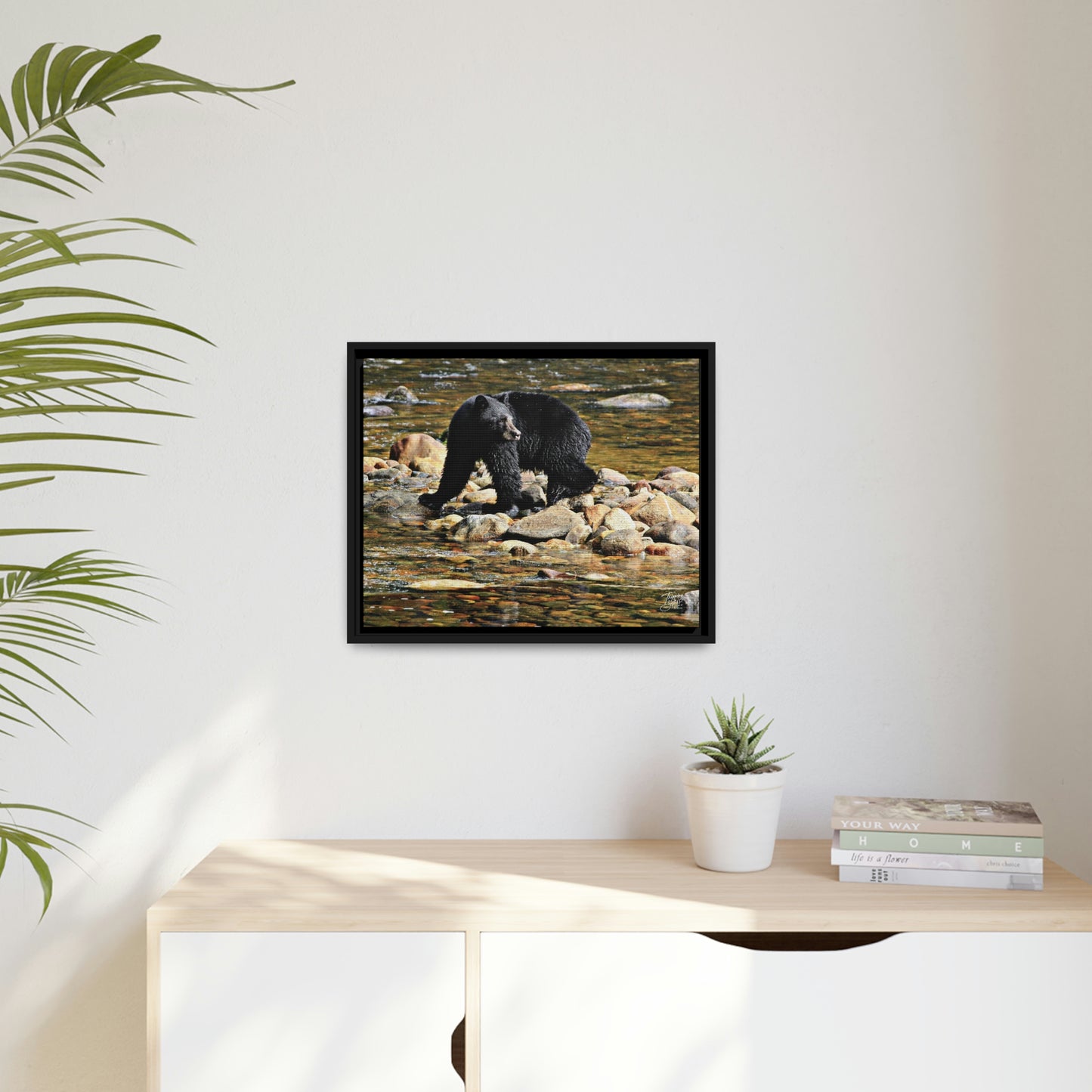 'I See You' Bella Bella, BC  - Gallery Framed Canvas Wrap