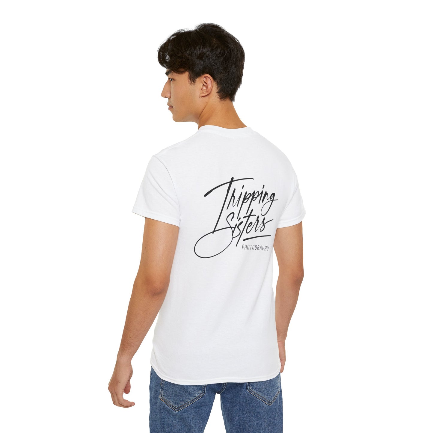 'Tripping Sisters' Logo (back) - Unisex Ultra Cotton Tee