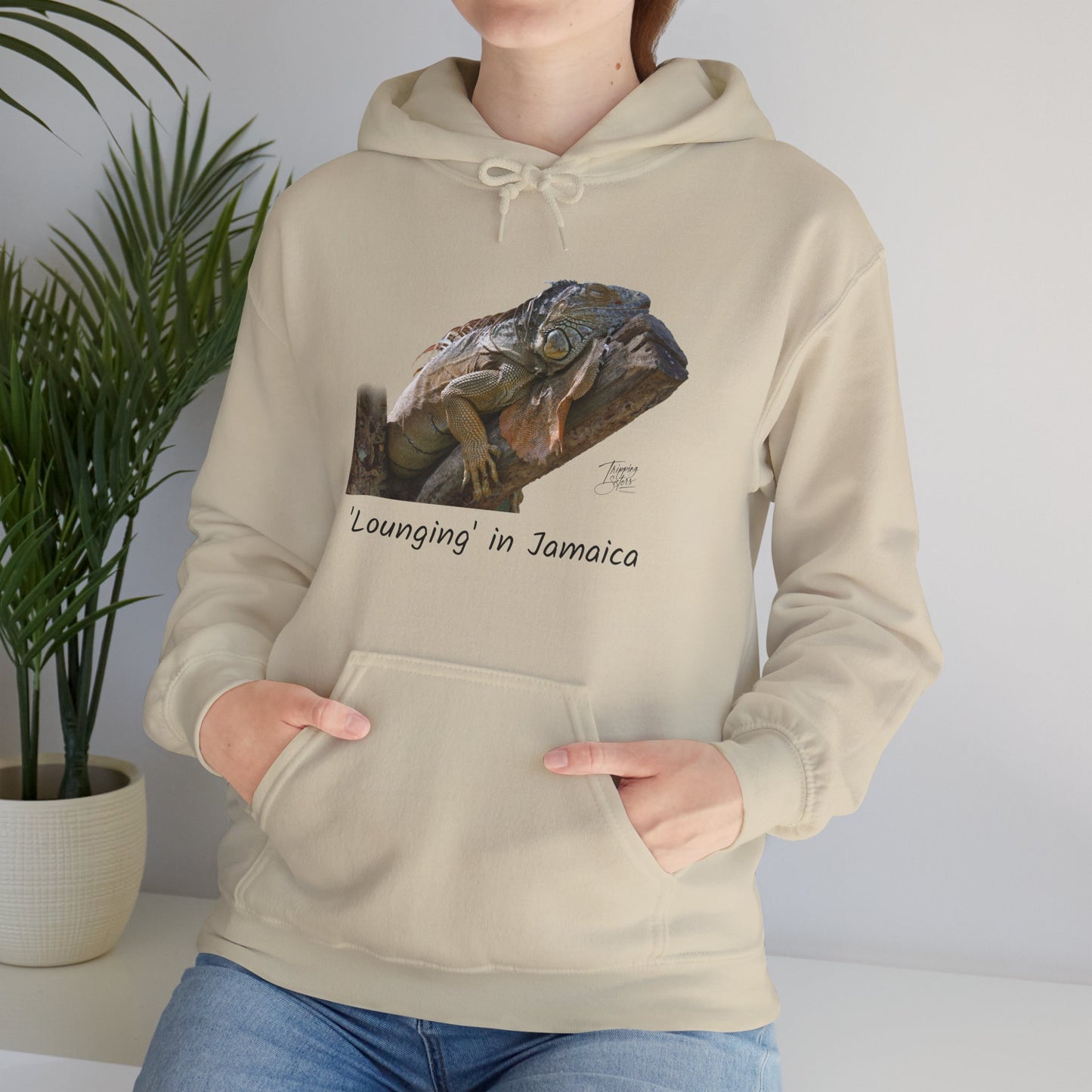 ‘Lounging’ Jamaica - Unisex Heavy Blend™ Hooded Sweatshirt