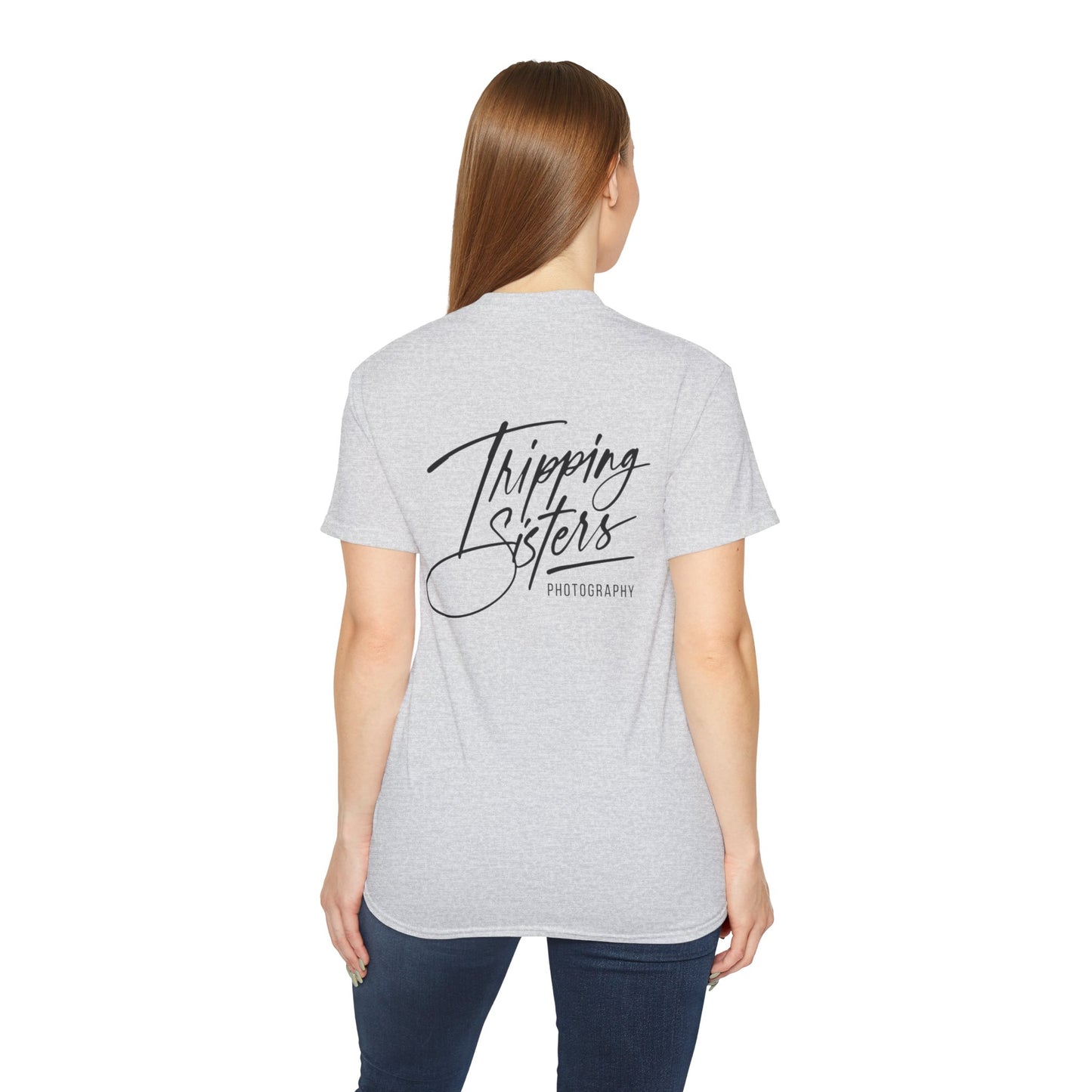 'Tripping Sisters' Logo (back) - Unisex Ultra Cotton Tee