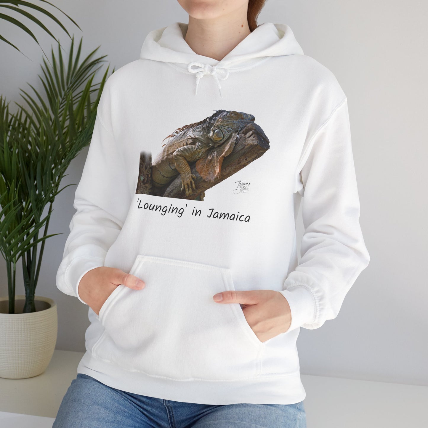 ‘Lounging’ Jamaica - Unisex Heavy Blend™ Hooded Sweatshirt