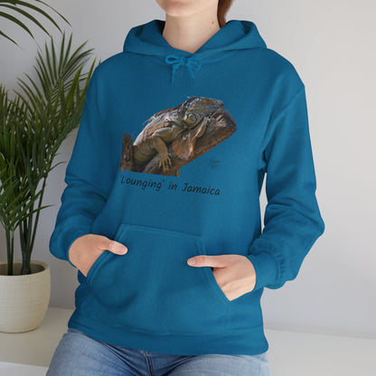 ‘Lounging’ Jamaica - Unisex Heavy Blend™ Hooded Sweatshirt