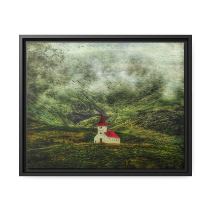 'Beacon on the Hill' Iceland - Gallery Framed Canvas Wrap