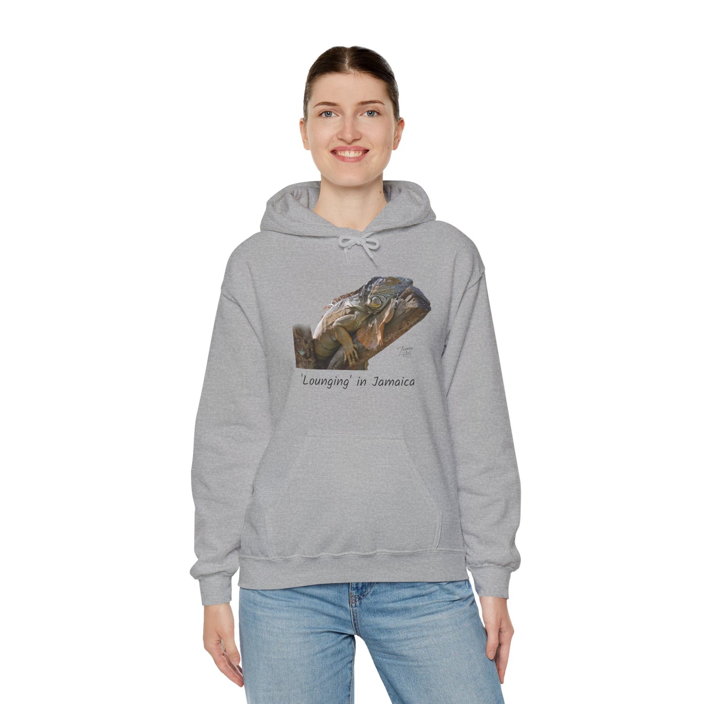 ‘Lounging’ Jamaica - Unisex Heavy Blend™ Hooded Sweatshirt