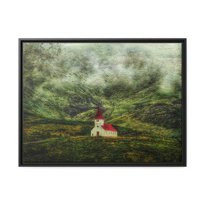 'Beacon on the Hill' Iceland - Gallery Framed Canvas Wrap