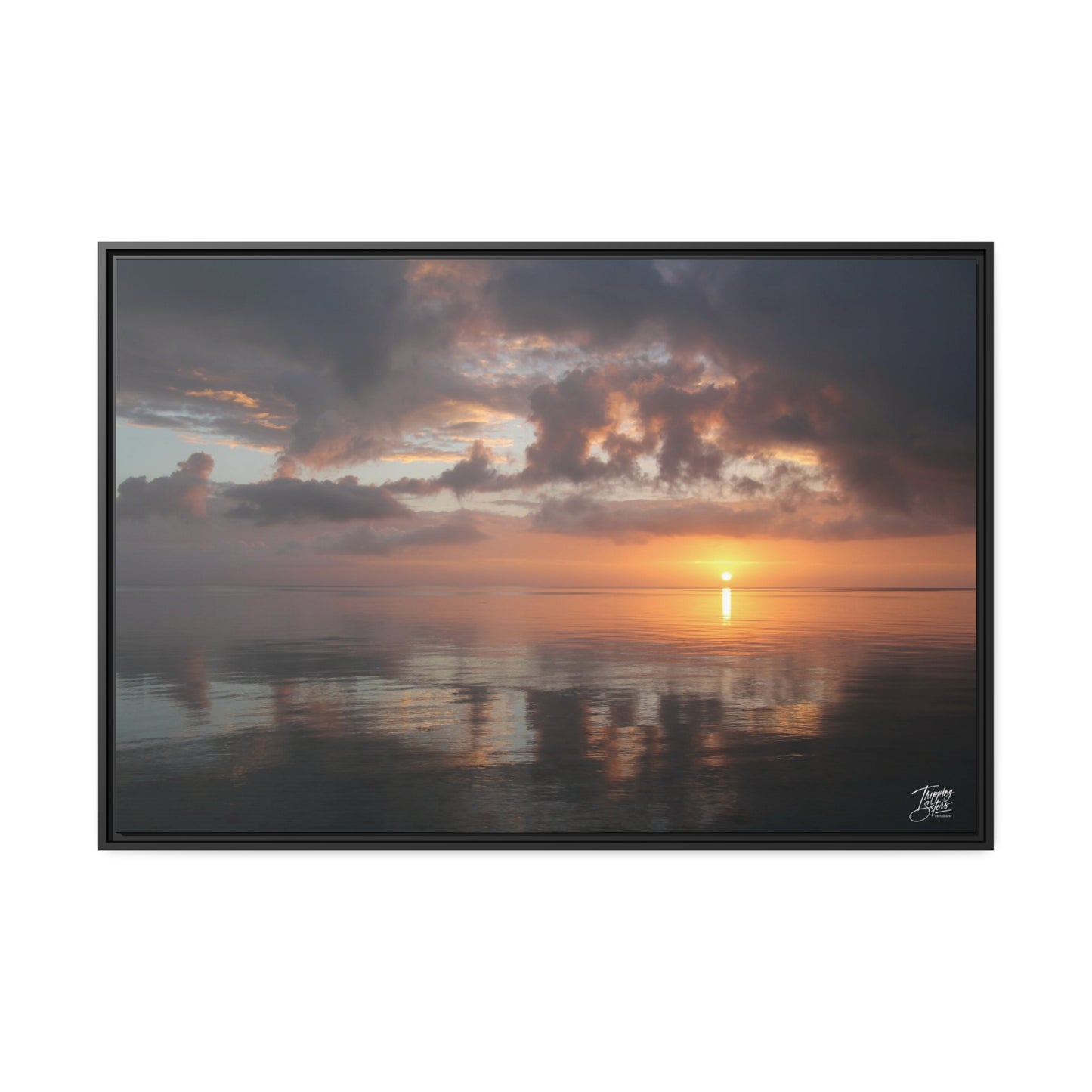 'Wish You Were Here'  Providenciales, Turks and Caicos - Gallery Framed Canvas Wrap