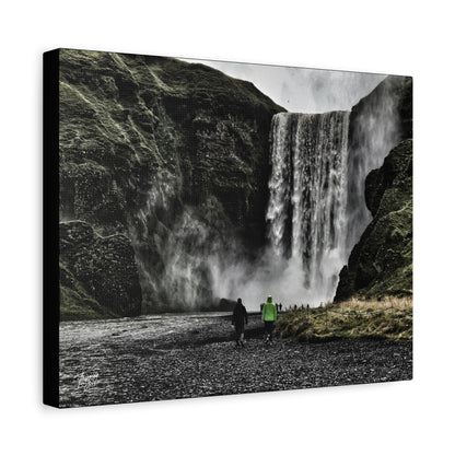 'Skogafoss Waterfall' Iceland  - Stretched Canvas