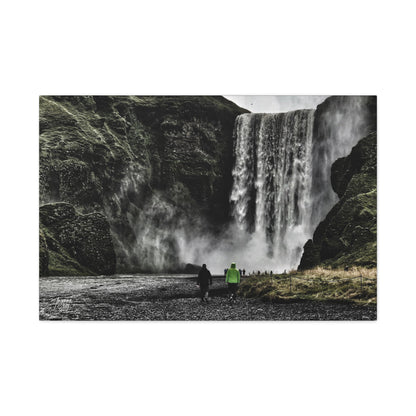 'Skogafoss Waterfall' Iceland  - Stretched Canvas