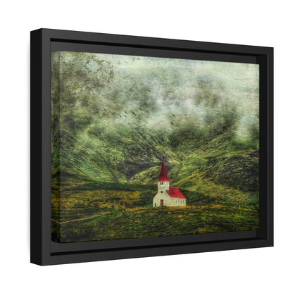 'Beacon on the Hill' Iceland - Gallery Framed Canvas Wrap