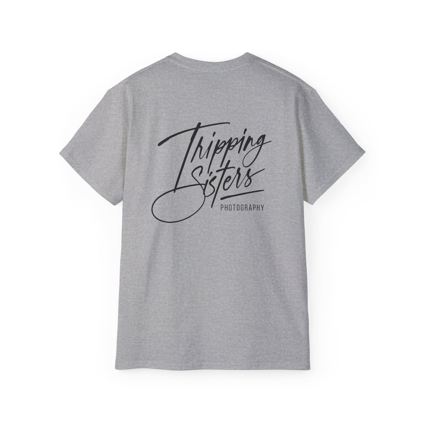 'Tripping Sisters' Logo (back) - Unisex Ultra Cotton Tee