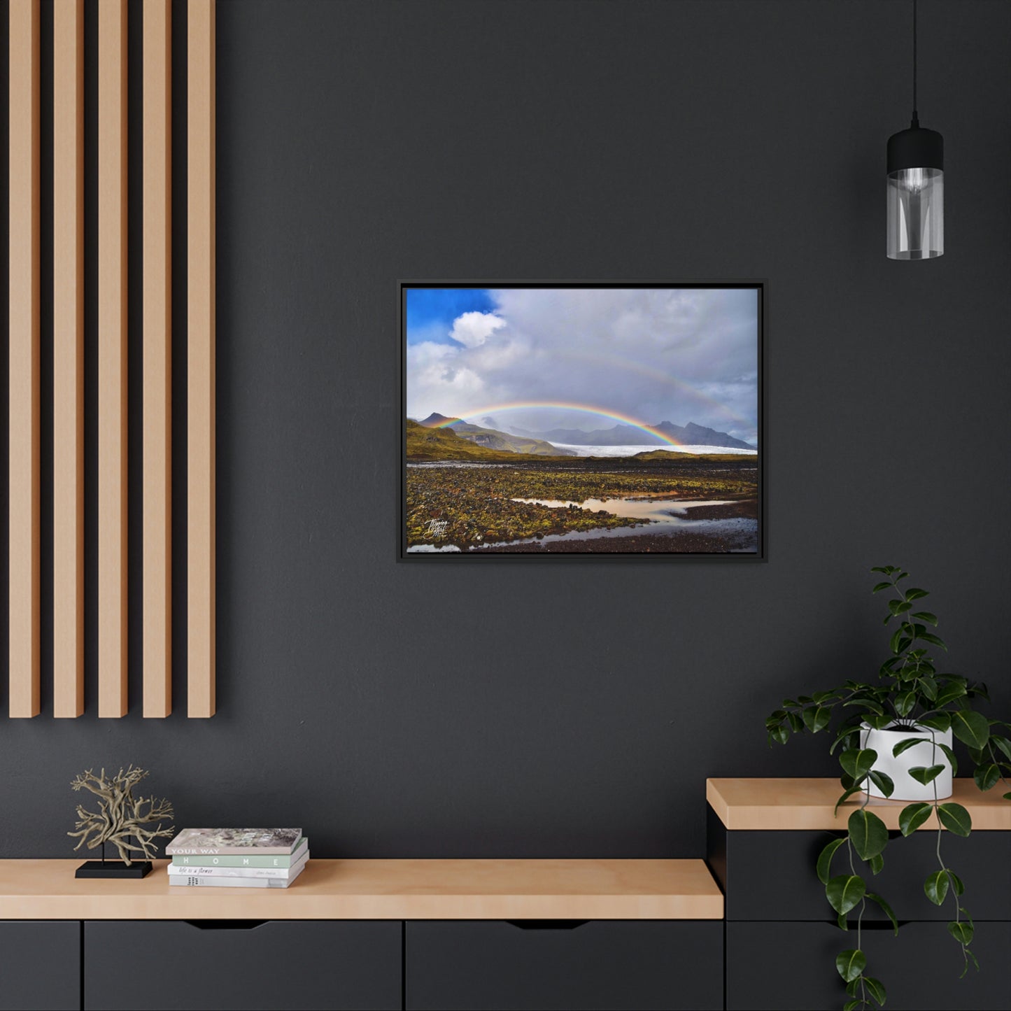 'Parting of the Clouds' Iceland  - Gallery Framed Canvas Wrap