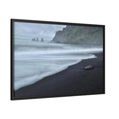 'Last Light' Dyrholaey Beach, Iceland  - Gallery Framed Canvas Wrap