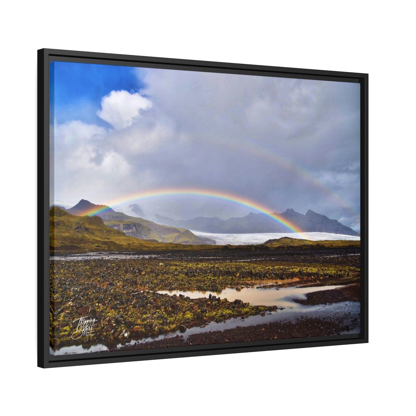 'Parting of the Clouds' Iceland  - Gallery Framed Canvas Wrap