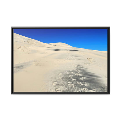 'Footsteps' Mojave Dunes, California  - Gallery Framed Canvas Wrap - Horizontal