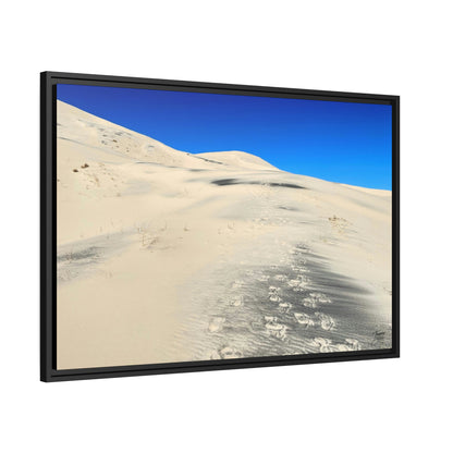 'Footsteps' Mojave Dunes, California  - Gallery Framed Canvas Wrap - Horizontal