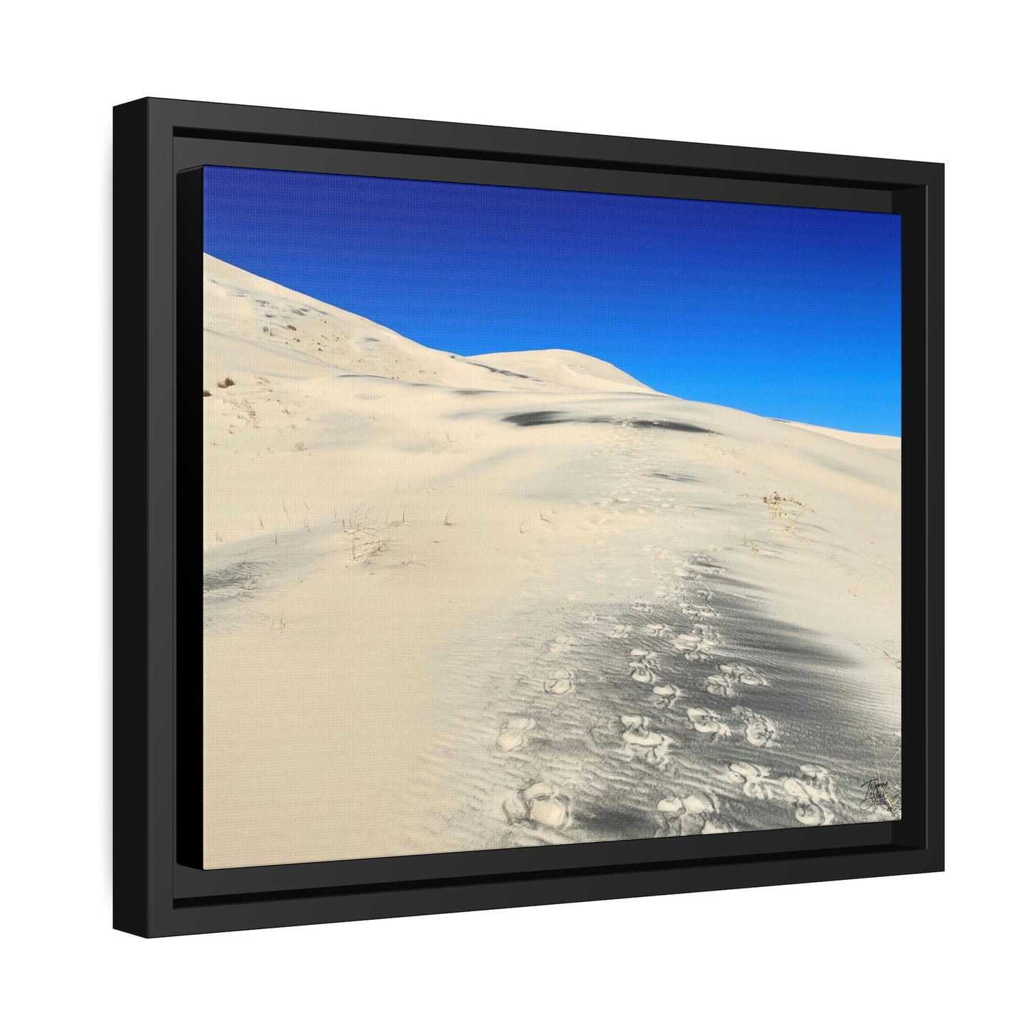 'Footsteps' Mojave Dunes, California  - Gallery Framed Canvas Wrap - Horizontal