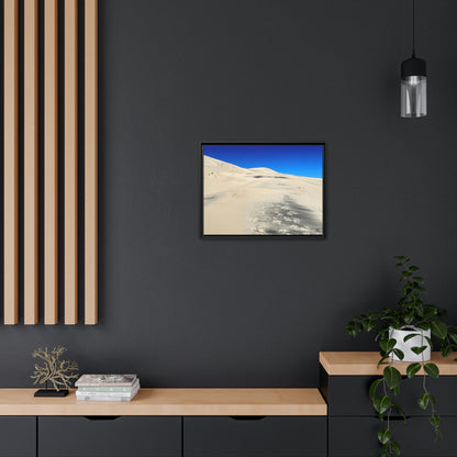 'Footsteps' Mojave Dunes, California  - Gallery Framed Canvas Wrap - Horizontal