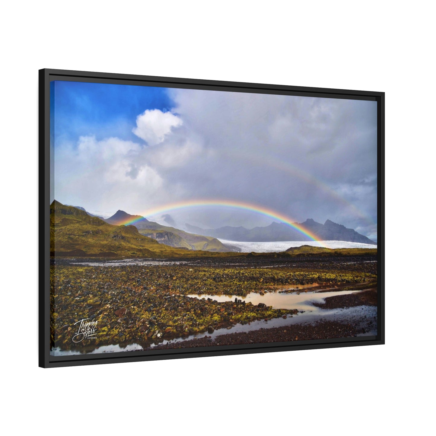 'Parting of the Clouds' Iceland  - Gallery Framed Canvas Wrap