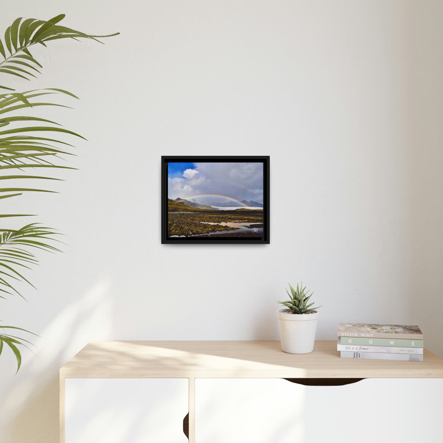 'Parting of the Clouds' Iceland  - Gallery Framed Canvas Wrap