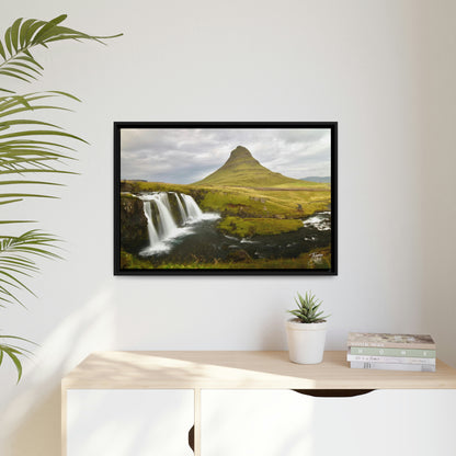 'Three's Company' Kirkjufellfoss, Iceland - Gallery Framed Canvas Wrap