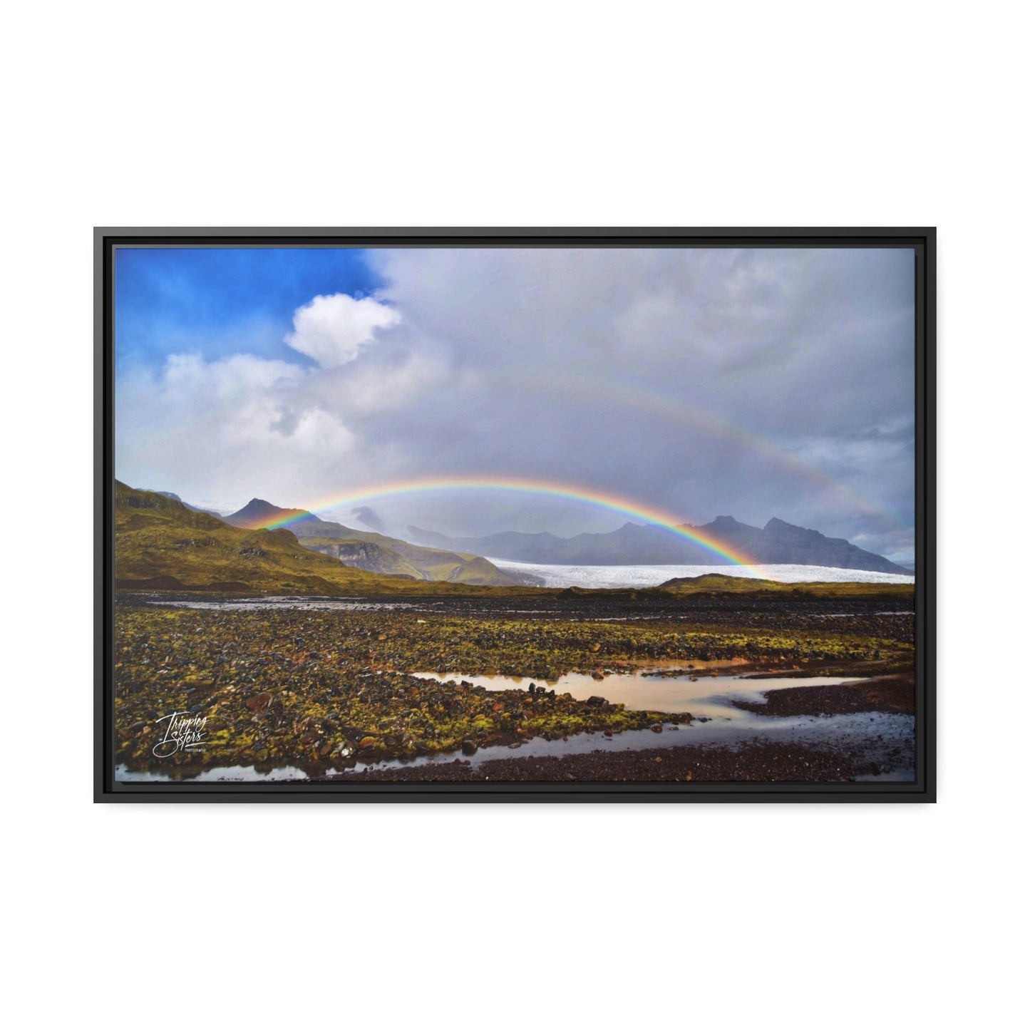 'Parting of the Clouds' Iceland  - Gallery Framed Canvas Wrap